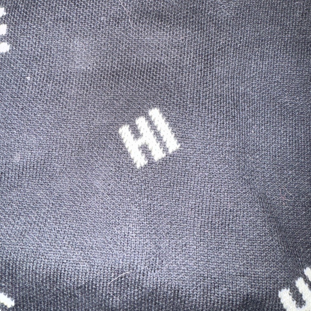 Hansel from Basel Black Knit Tote Bag with HI BYE - Picture 3 of 4